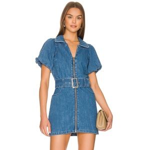 SHOW ME YOUR MUMU Oxford Mini Denim Dress